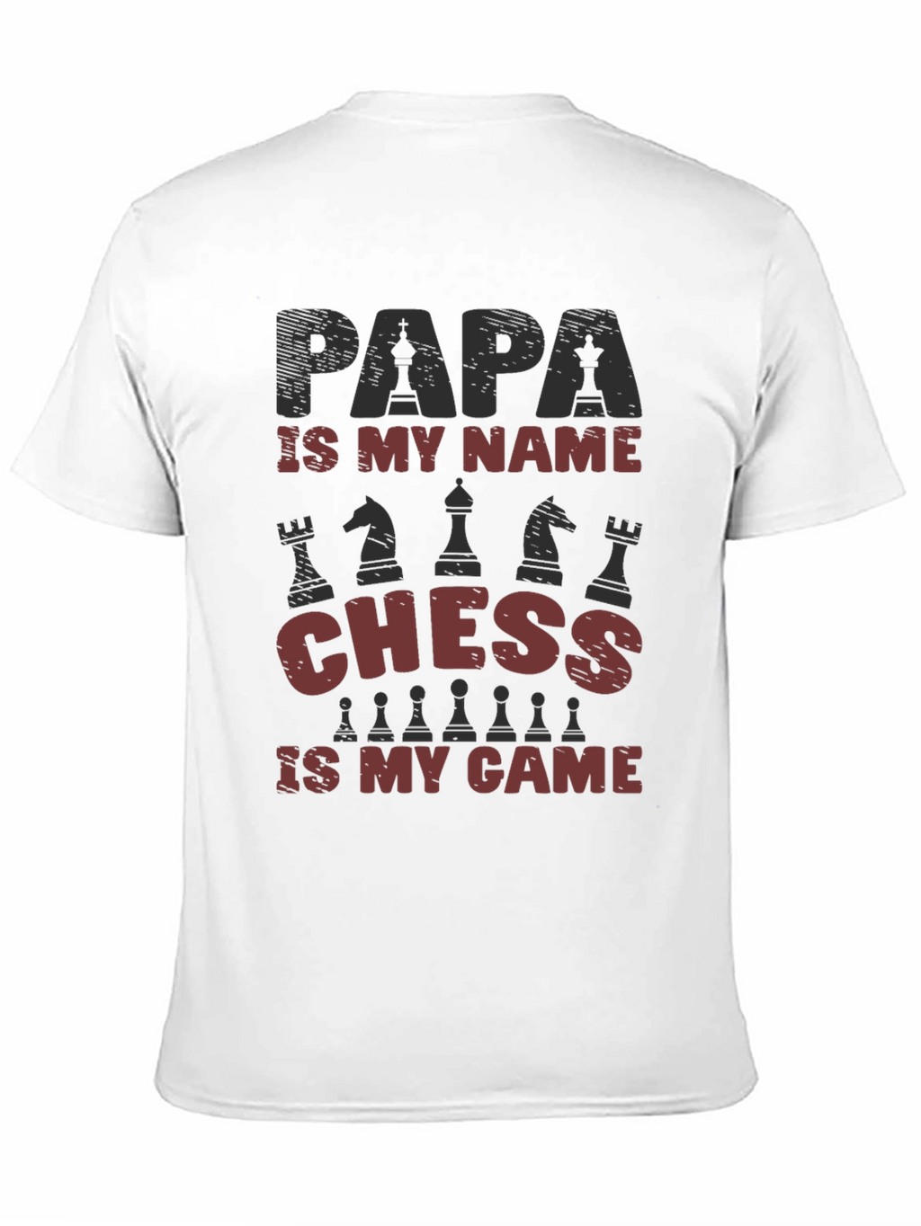 Papa Chess T-Shirt - Gift for Chess Lovers