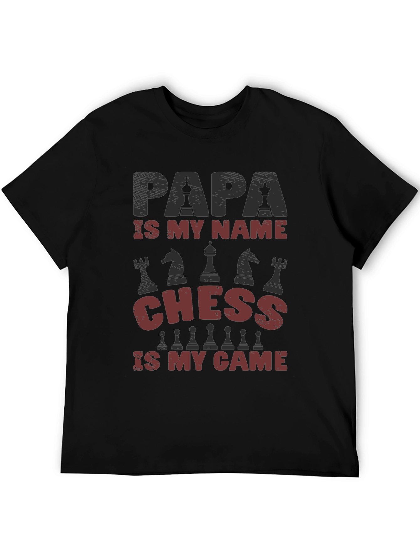Papa Chess T-Shirt - Gift for Chess Lovers