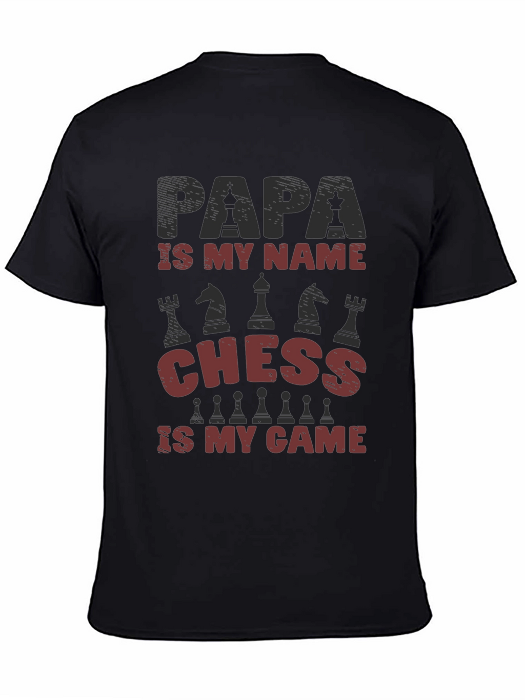 Papa Chess T-Shirt - Gift for Chess Lovers