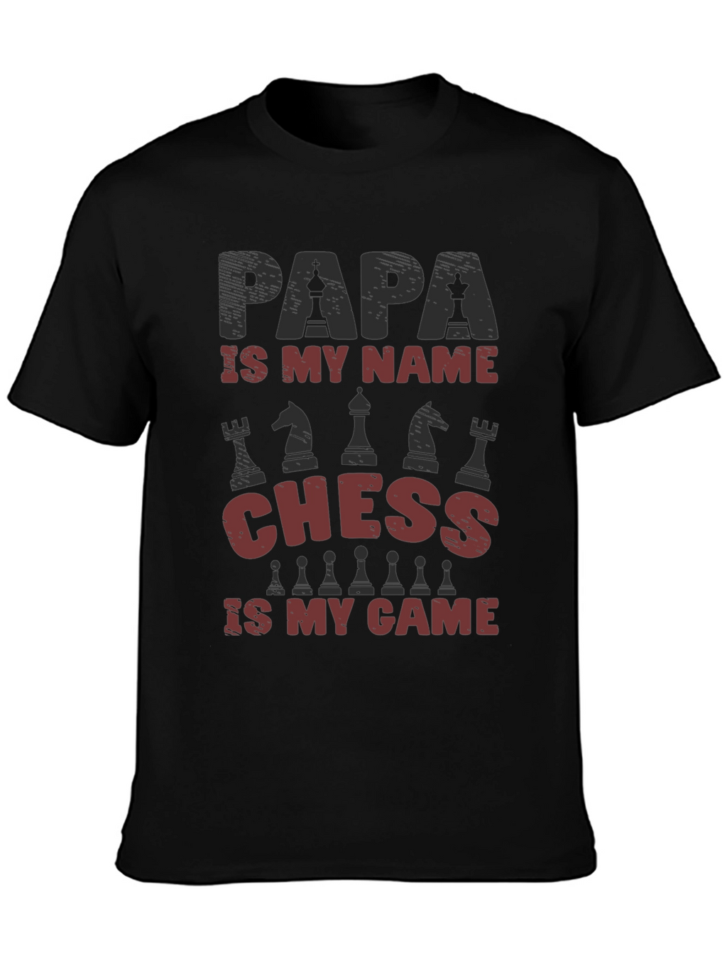 Papa Chess T-Shirt - Gift for Chess Lovers
