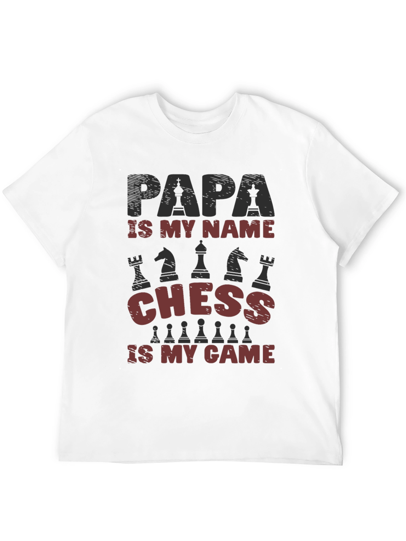 Papa Chess T-Shirt - Gift for Chess Lovers