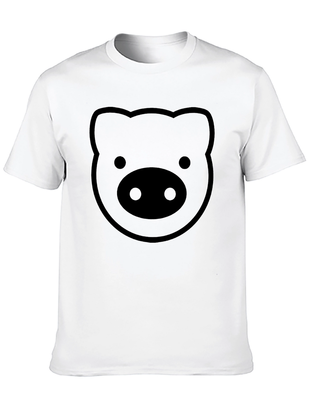 Pig Face Graphic T-Shirt - Black