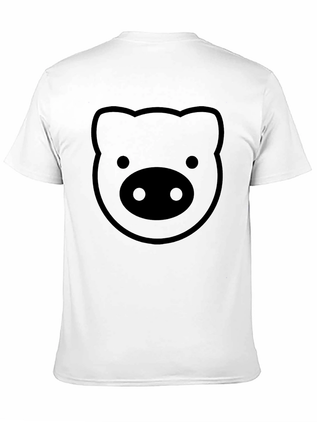 Pig Face Graphic T-Shirt - Black