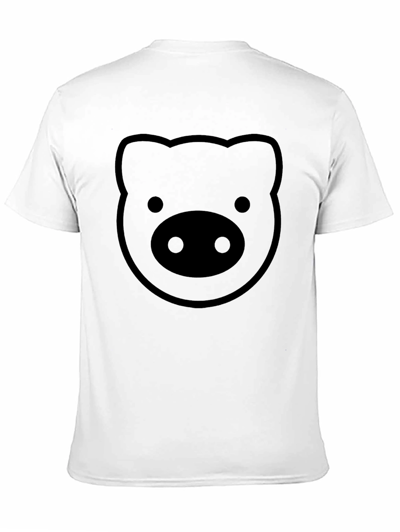 Pig Face Graphic T-Shirt - Black
