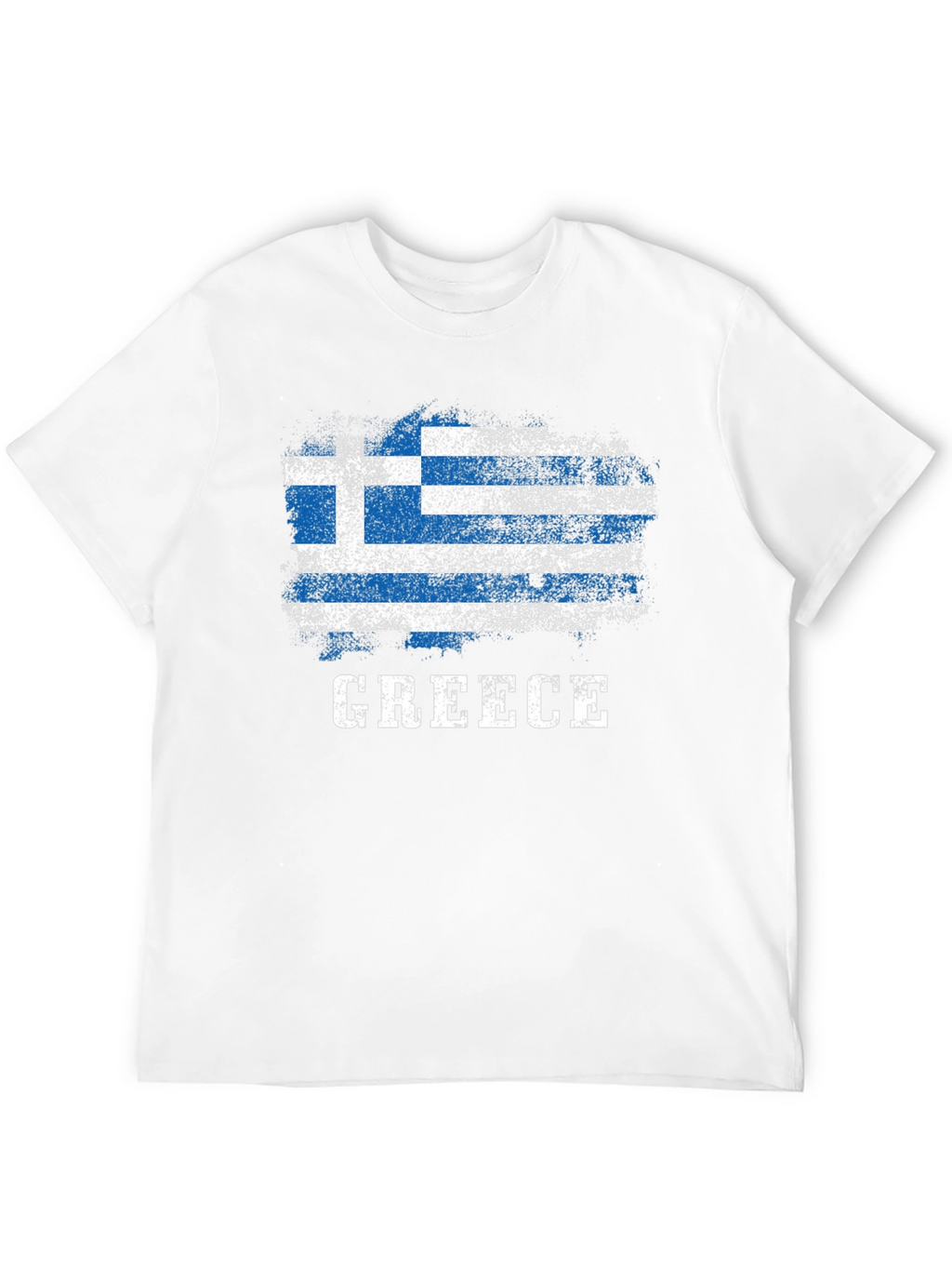 Greece Flag Distressed T-Shirt