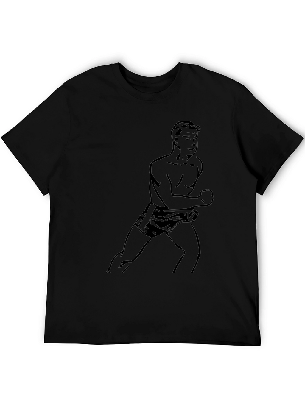 Retro Boxer Graphic Tee - Classic Comfort