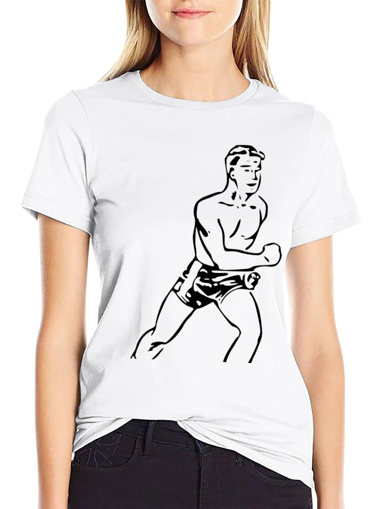 Retro Boxer Graphic Tee - Classic Comfort