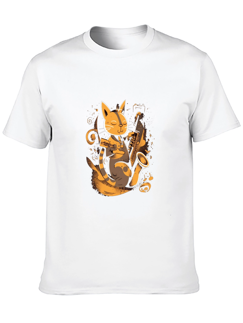 Jazz Cat T-Shirt - Cool Musician Kitten Tee