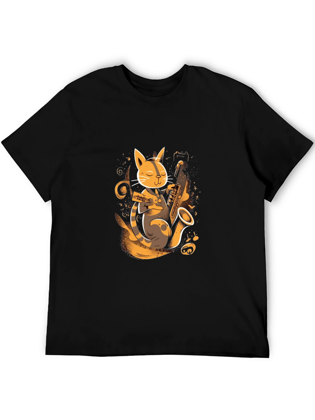 Jazz Cat T-Shirt - Cool Musician Kitten Tee