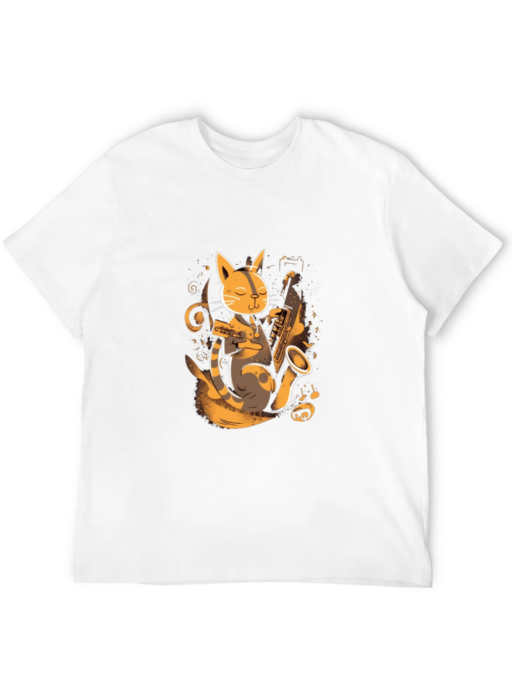 Jazz Cat T-Shirt - Cool Musician Kitten Tee