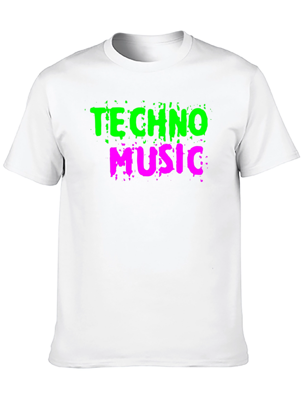 Techno Music Graphic Tee - Black Cotton T-Shirt
