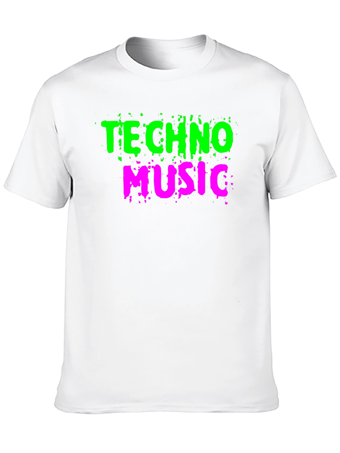 Techno Music Graphic Tee - Black Cotton T-Shirt