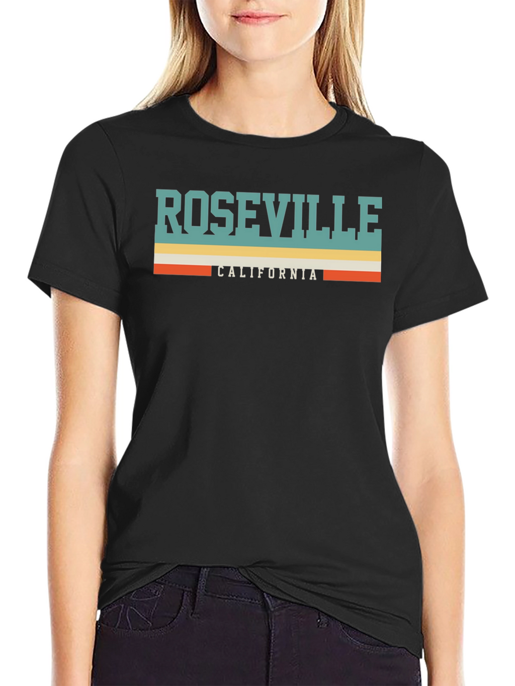 Roseville California Retro Graphic T-Shirt