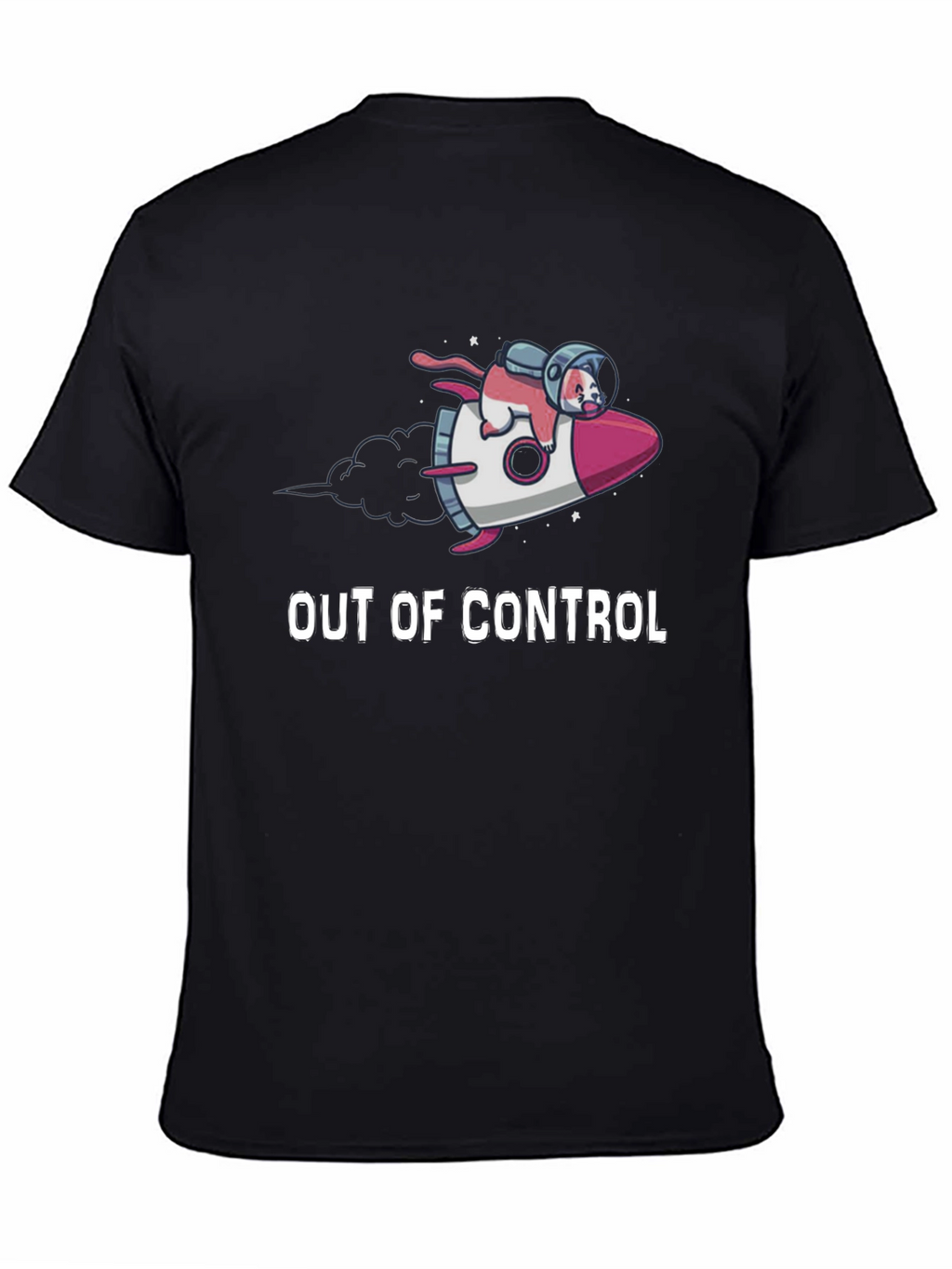 Out of Control Cat Astronaut T-Shirt
