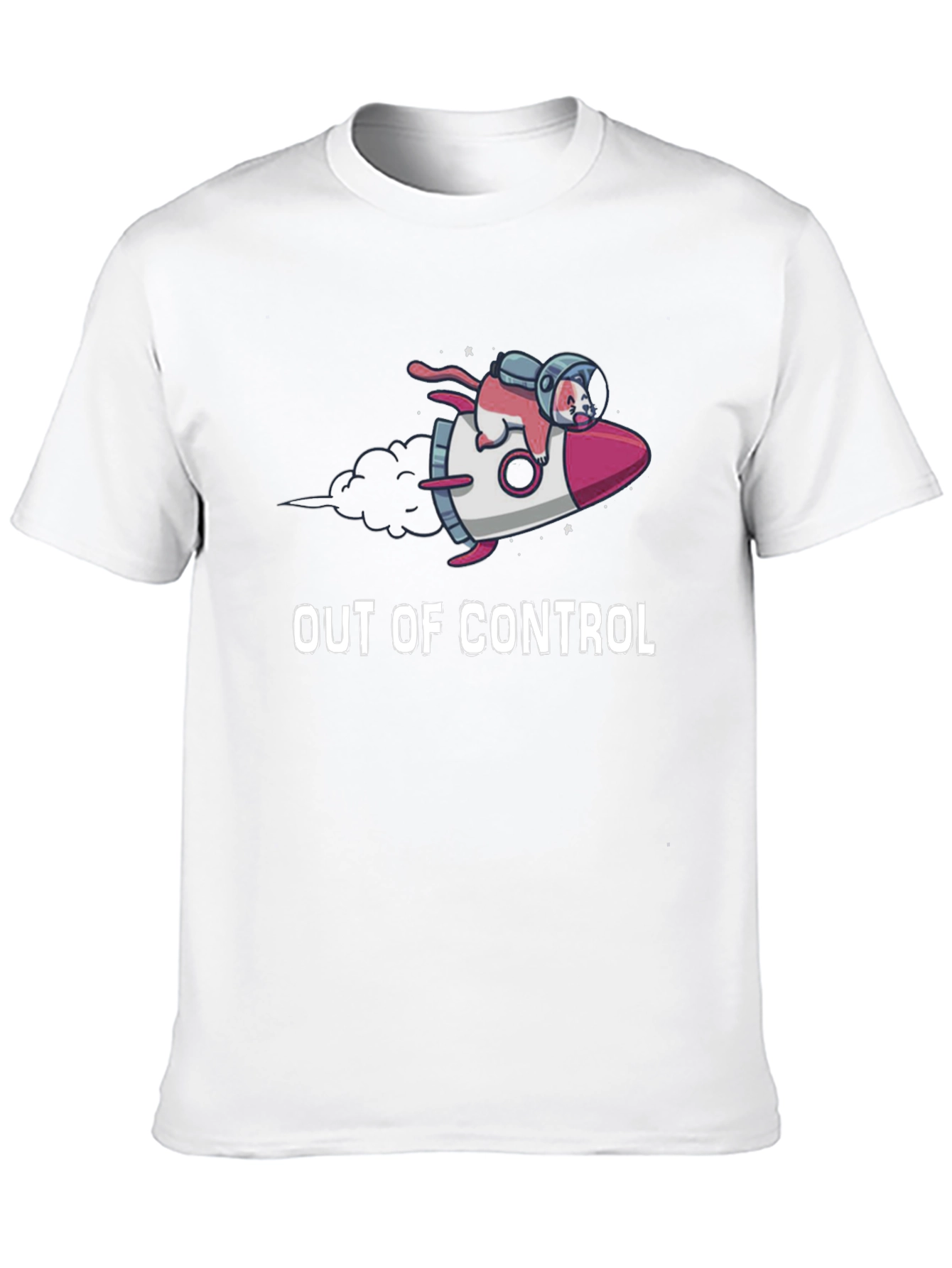 Out of Control Cat Astronaut T-Shirt