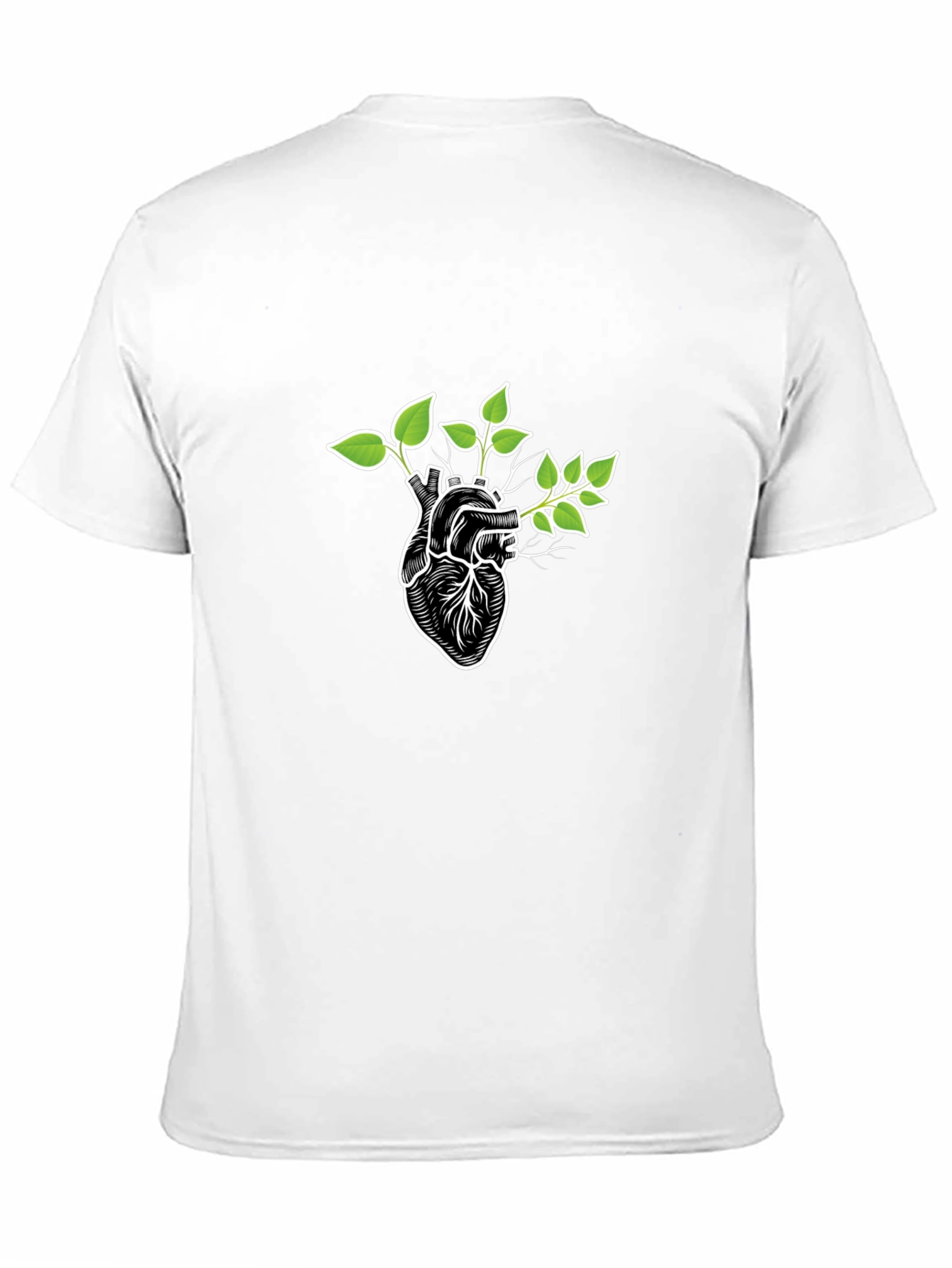 Nature Heartbeat Black Graphic Tee
