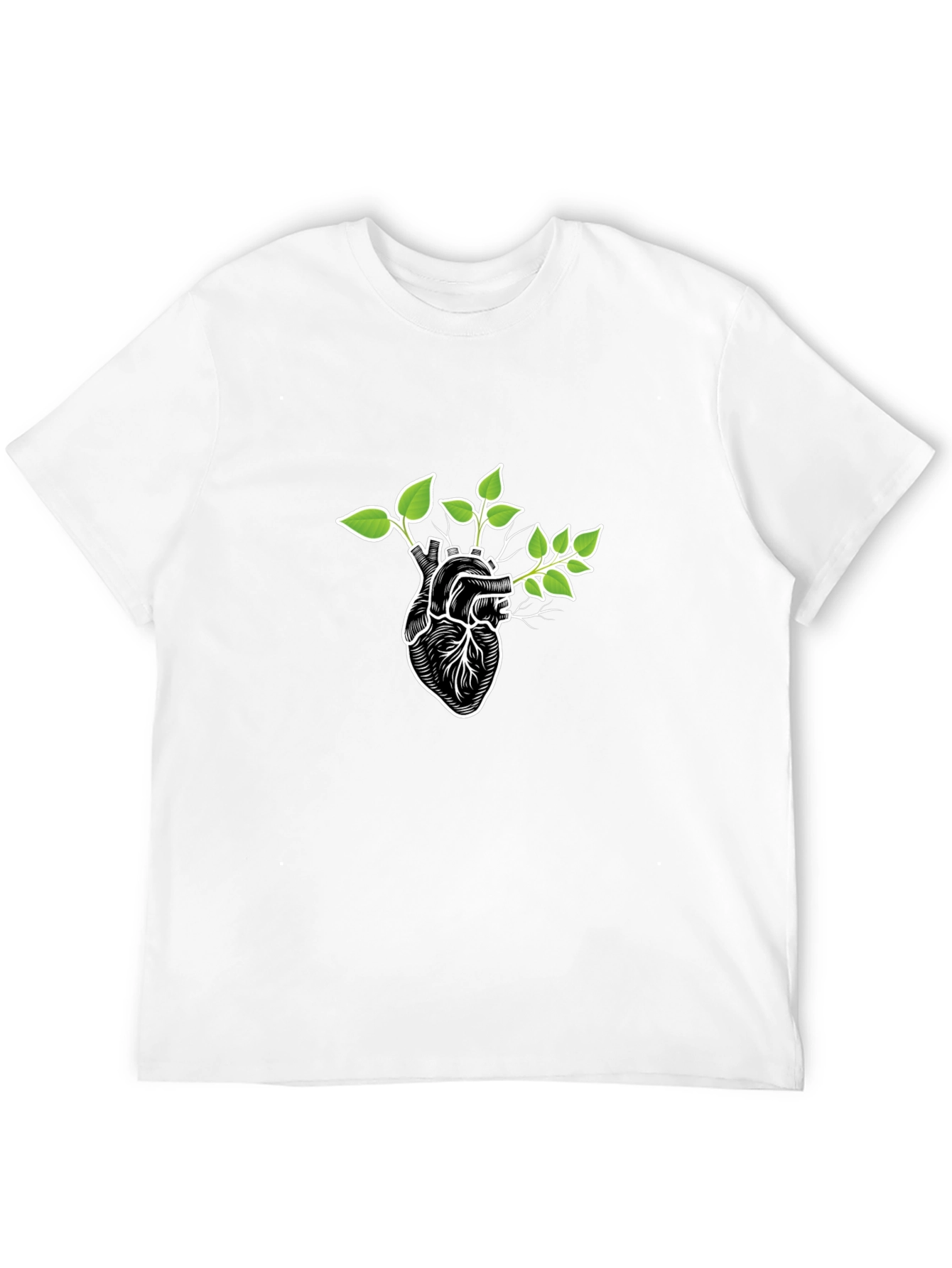 Nature Heartbeat Black Graphic Tee