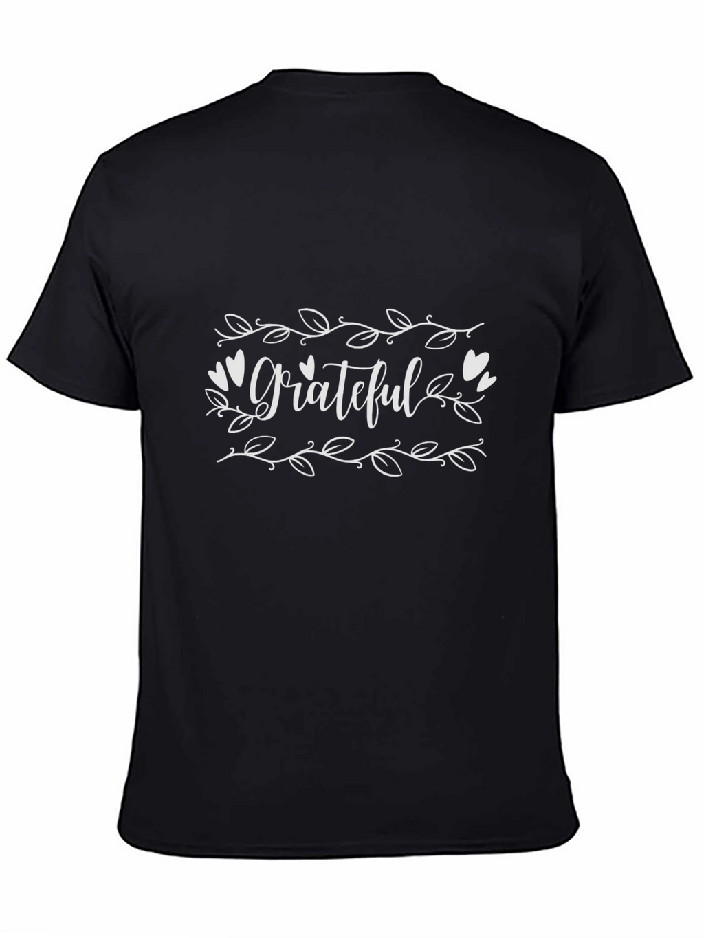 Grateful Graphic Tee - Casual Black T-Shirt