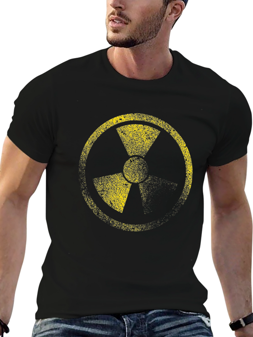 Radioactive Symbol Graphic Black T-Shirt