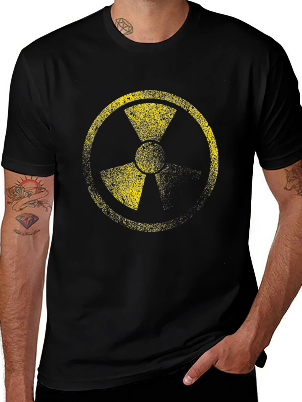 Radioactive Symbol Graphic Black T-Shirt