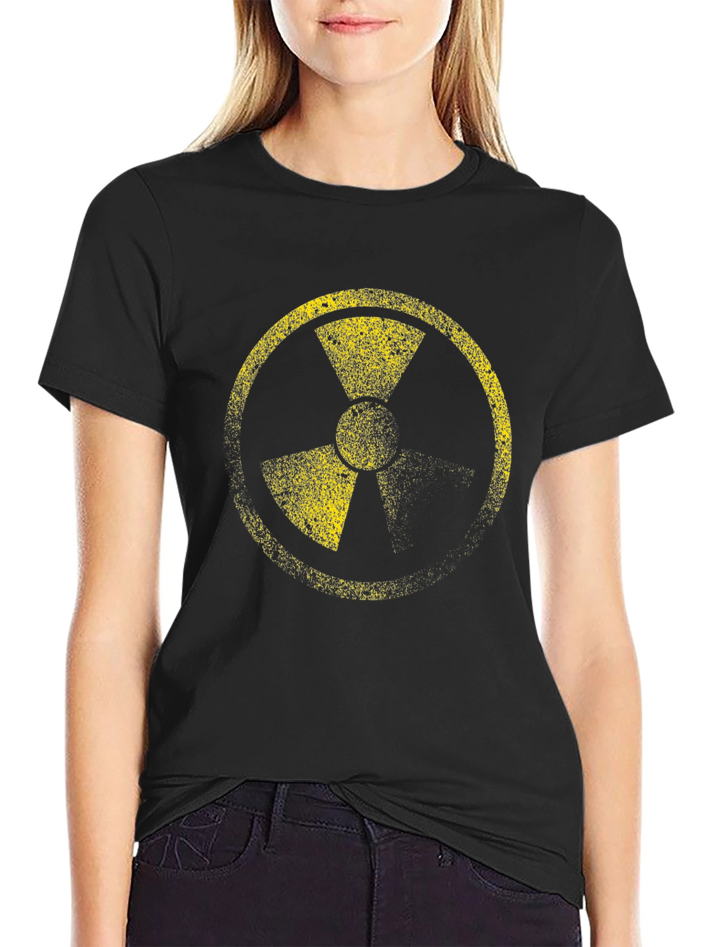 Radioactive Symbol Graphic Black T-Shirt