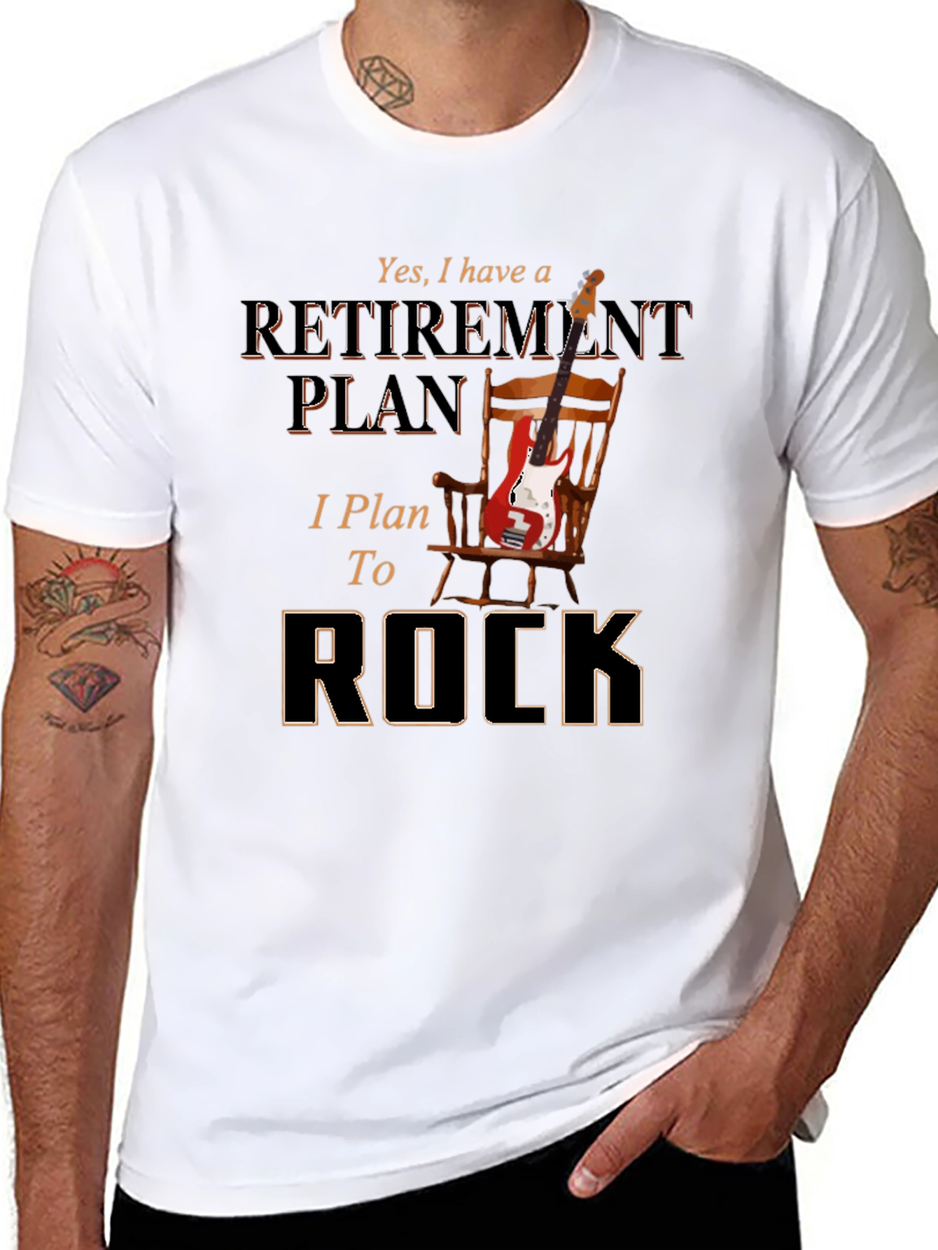 Retirement Plan T-Shirt: I Plan To Rock!