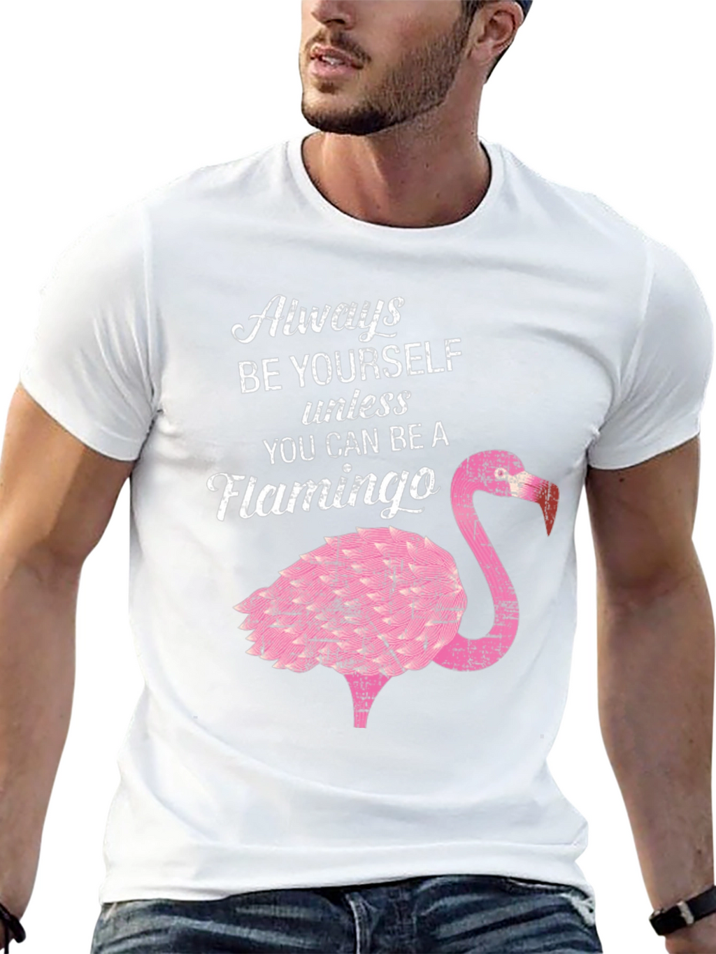 Be a Flamingo T-Shirt - Novelty Graphic Tee