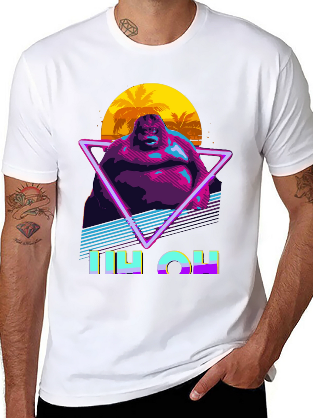 Retro Blob Man Graphic T-Shirt