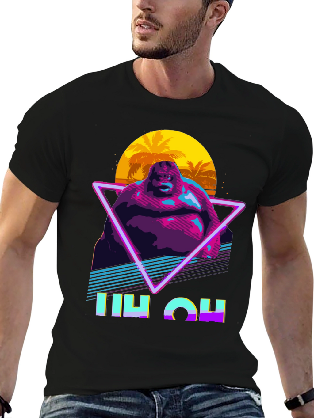 Retro Blob Man Graphic T-Shirt