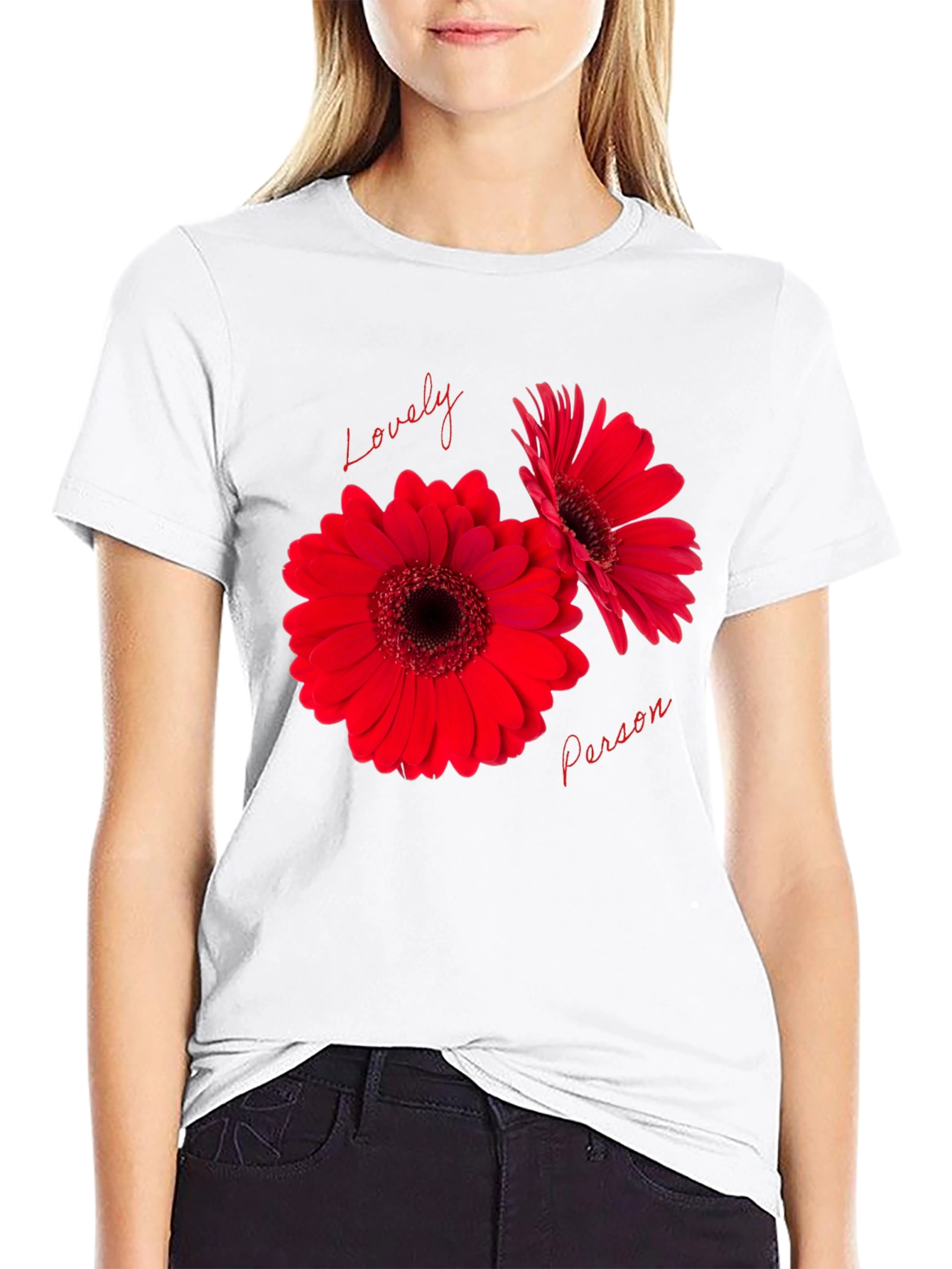 Lovely Person Gerbera Flower Graphic Tee