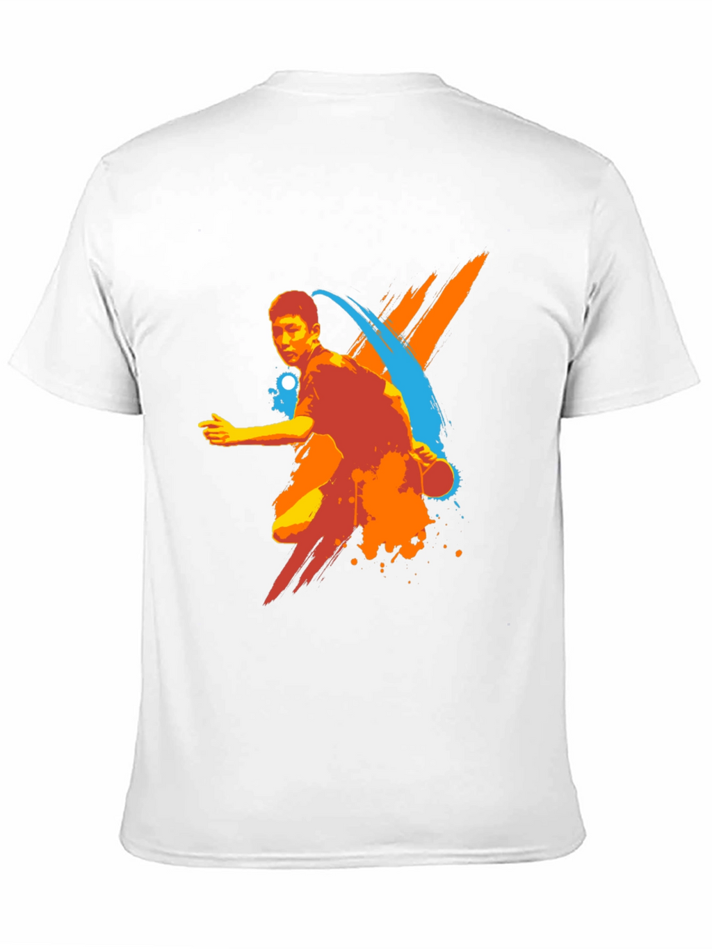 Mens Table Tennis Graphic Tee - Black
