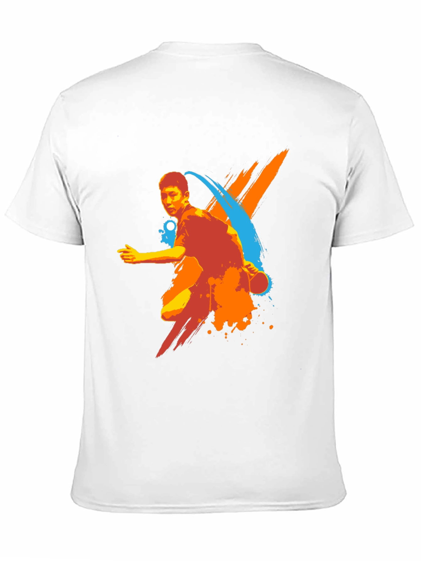 Mens Table Tennis Graphic Tee - Black