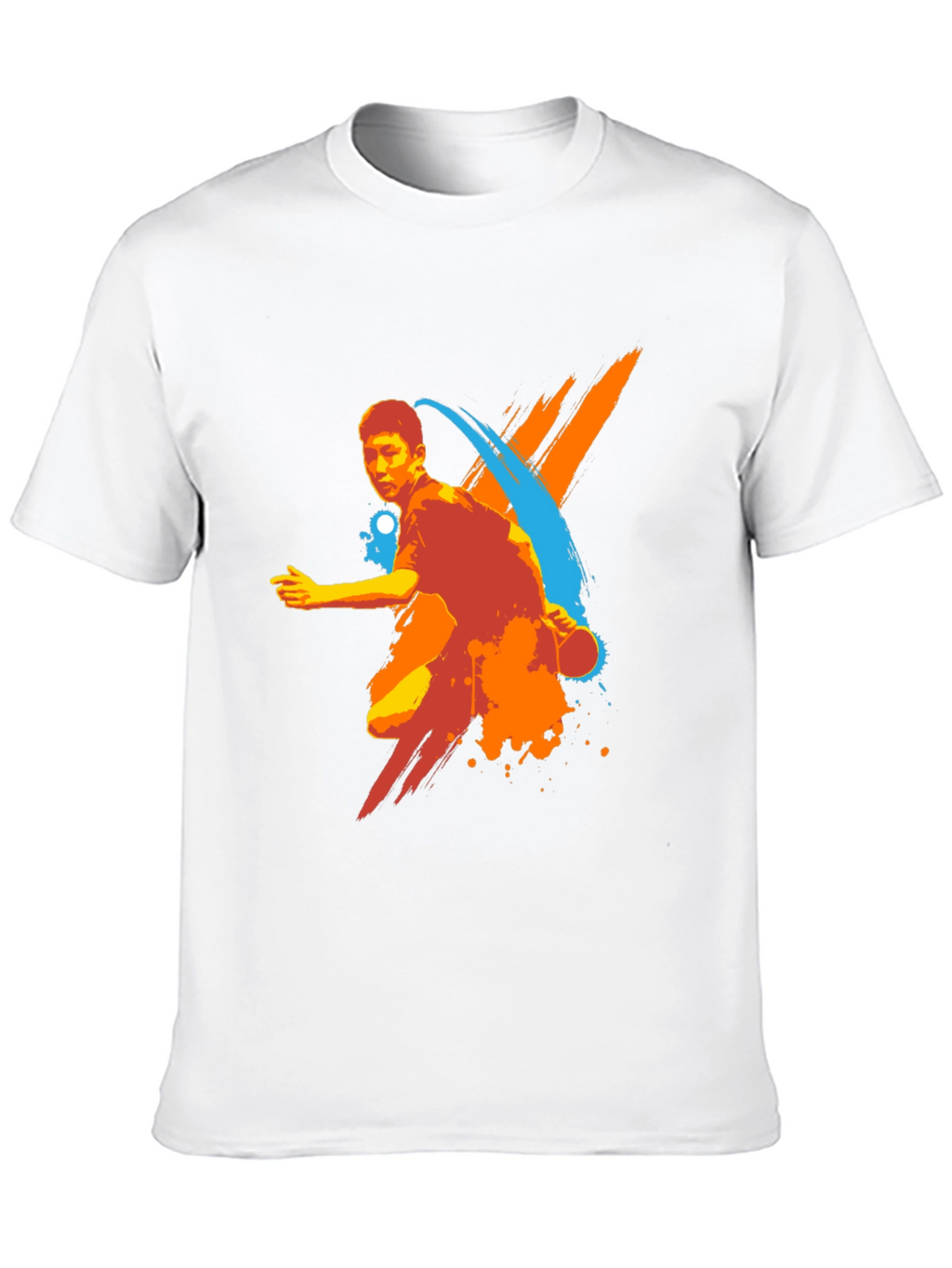 Mens Table Tennis Graphic Tee - Black