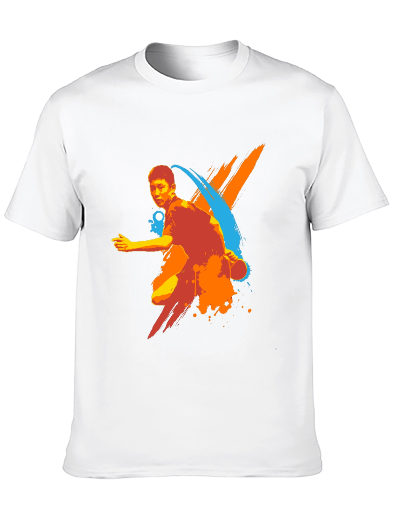 Mens Table Tennis Graphic Tee - Black