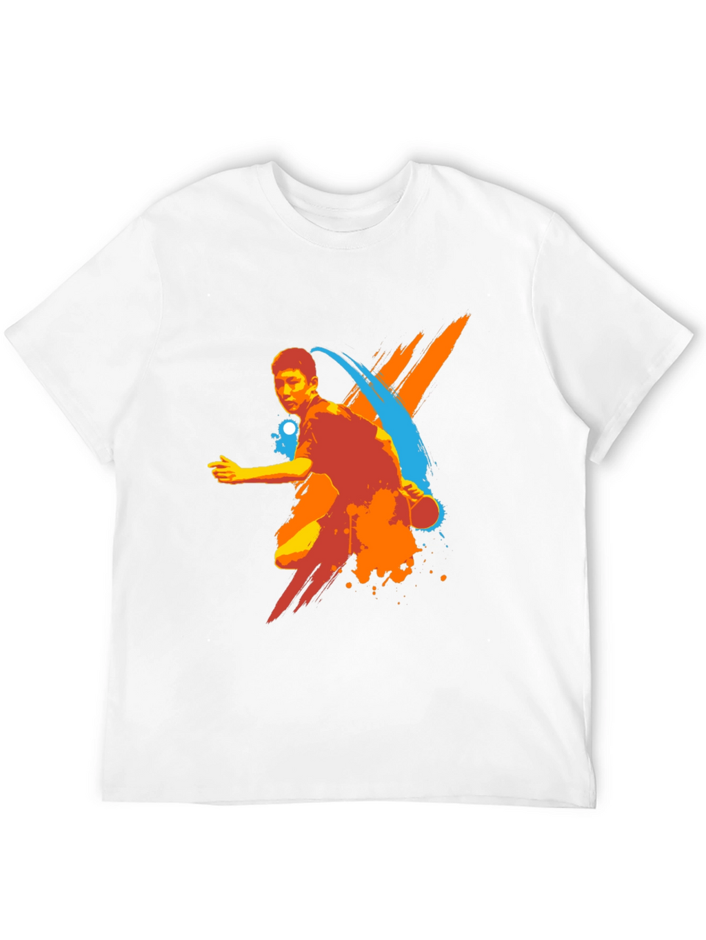 Mens Table Tennis Graphic Tee - Black