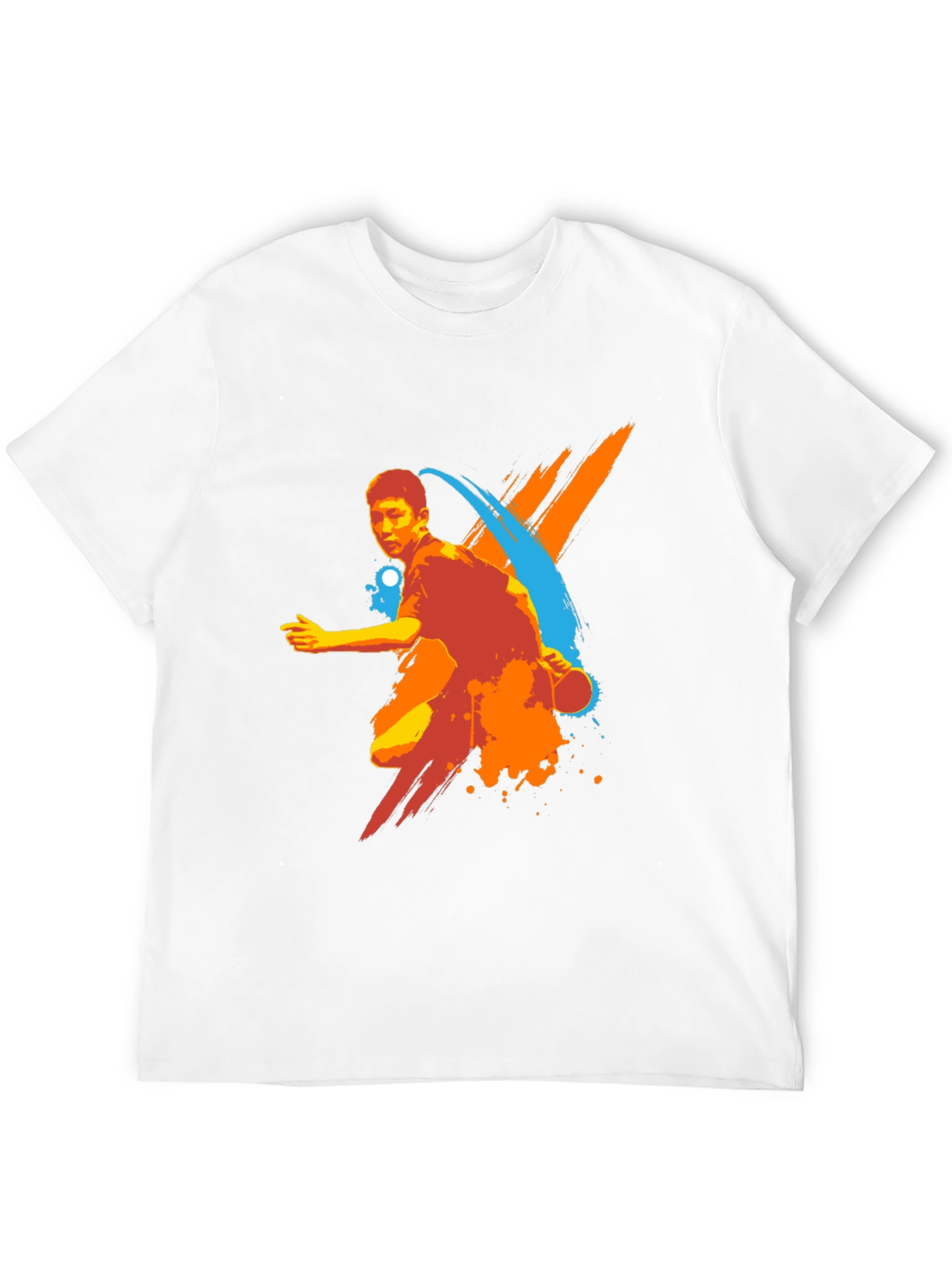 Mens Table Tennis Graphic Tee - Black