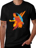 Mens Table Tennis Graphic Tee - Black