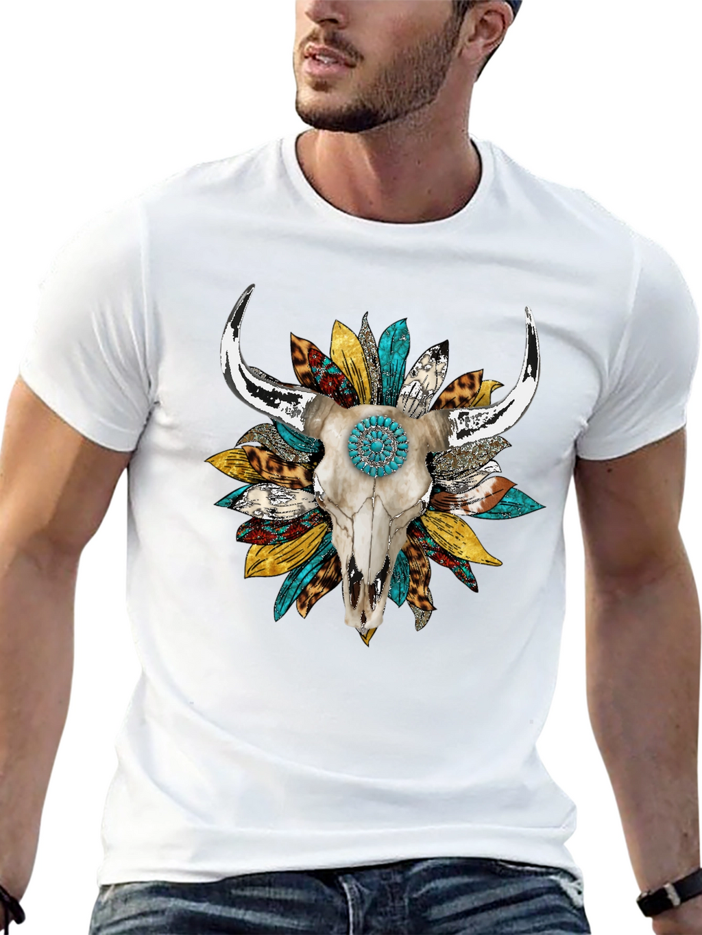 Skull & Sunflower Graphic Tee