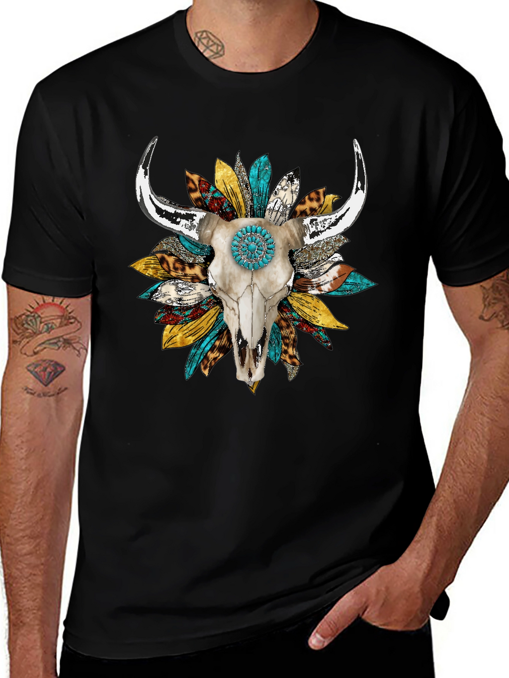Skull & Sunflower Graphic Tee