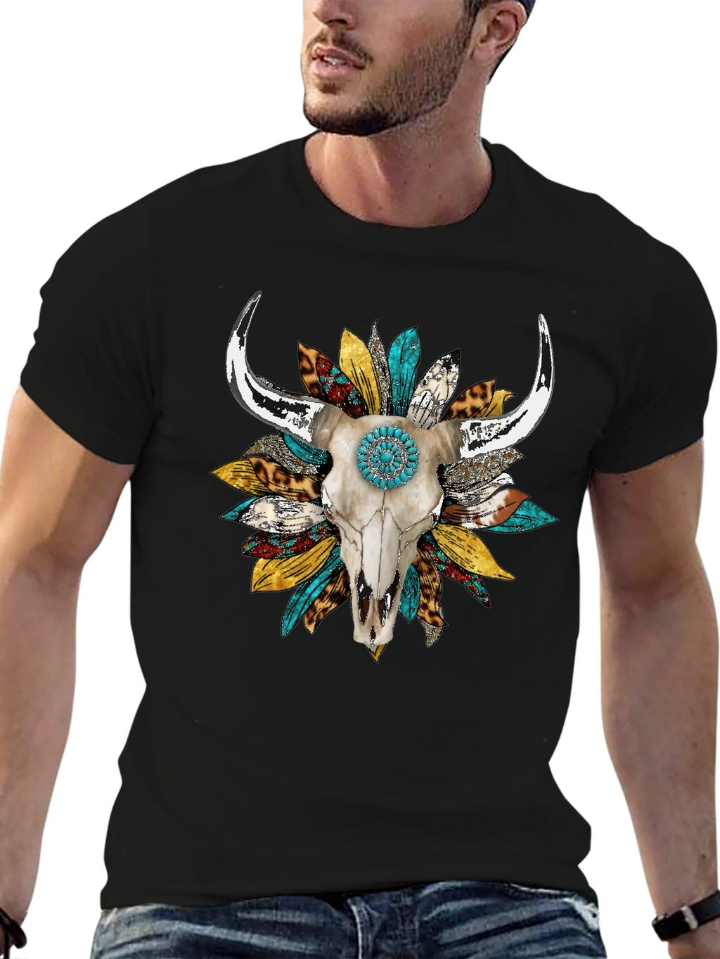 Skull & Sunflower Graphic Tee
