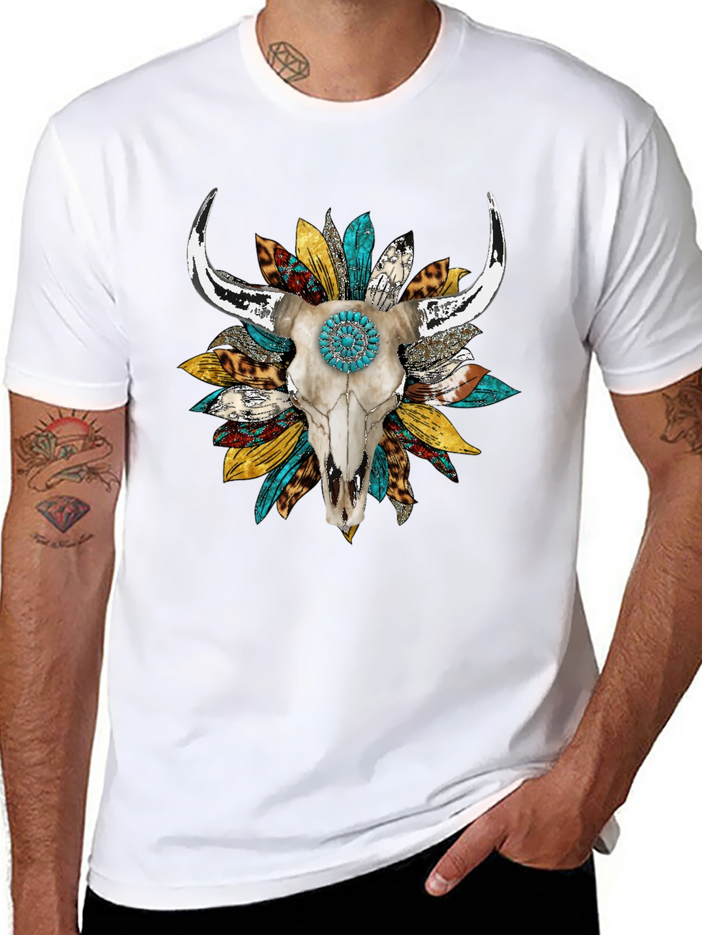 Skull & Sunflower Graphic Tee