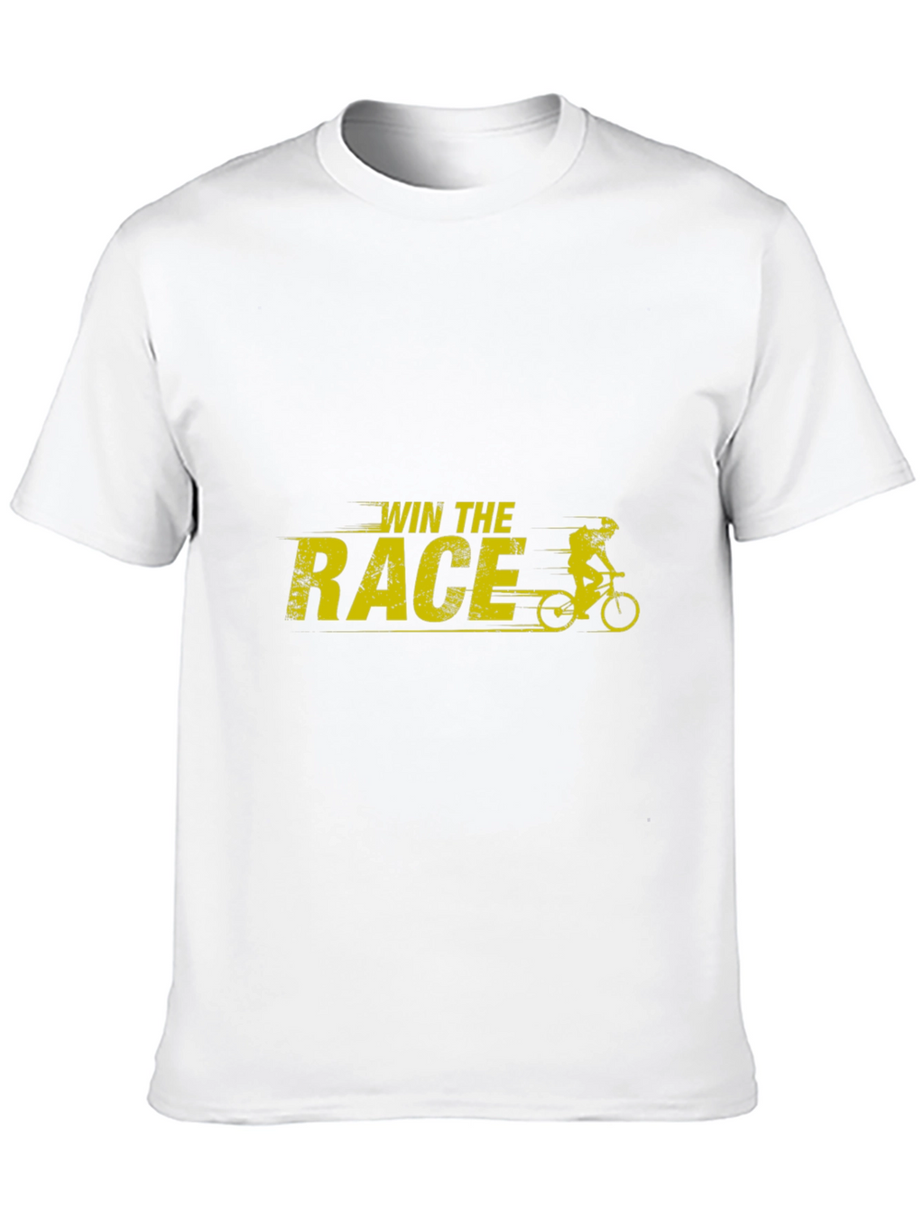 Win The Race Graphic T-Shirt - Black Cotton Tee