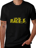 Win The Race Graphic T-Shirt - Black Cotton Tee