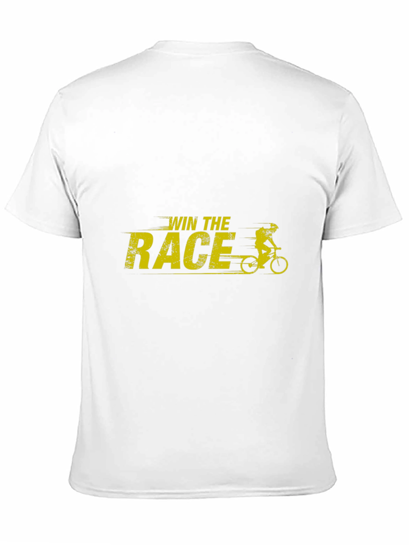 Win The Race Graphic T-Shirt - Black Cotton Tee