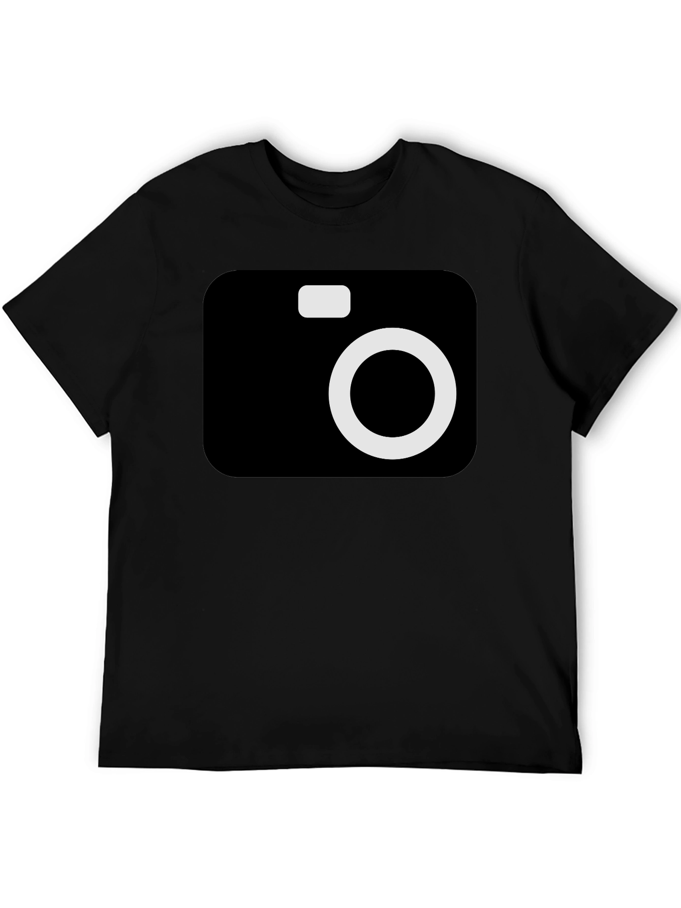 Camera Graphic Black T-Shirt - Photographer Style
