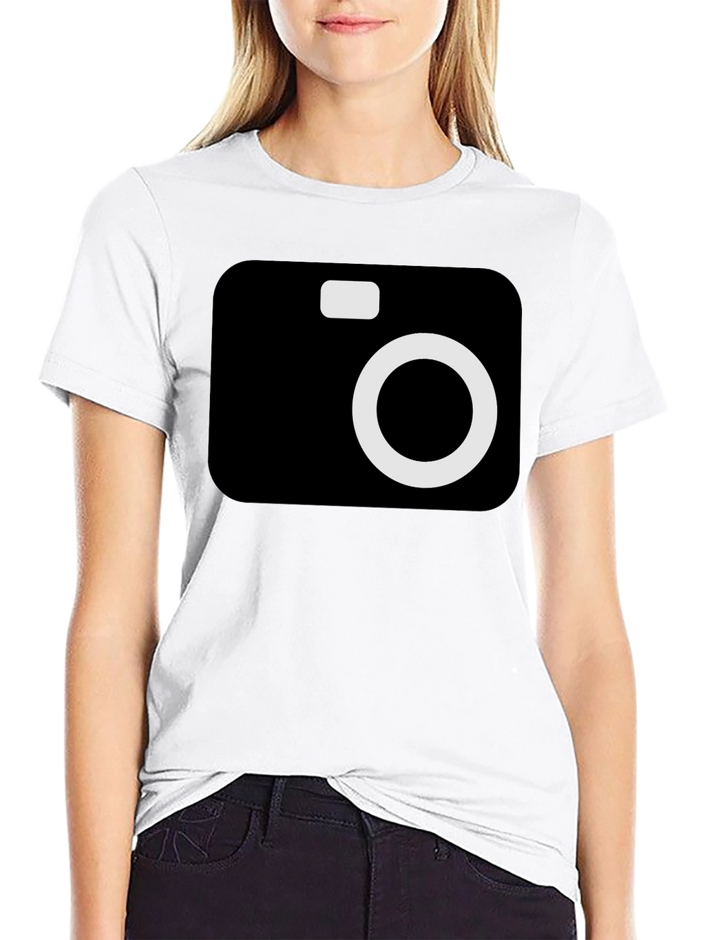 Camera Graphic Black T-Shirt - Photographer Style