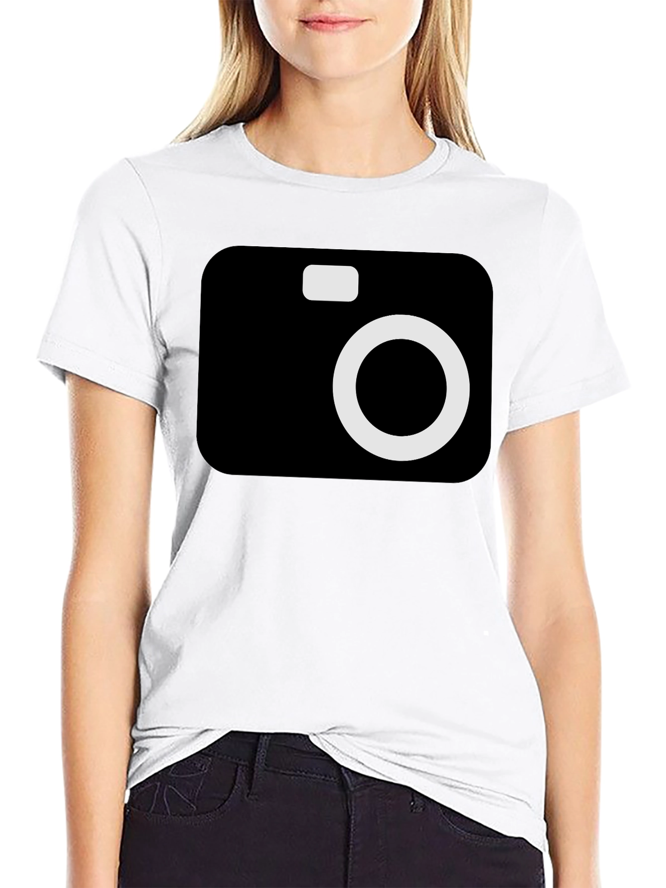 Camera Graphic Black T-Shirt - Photographer Style