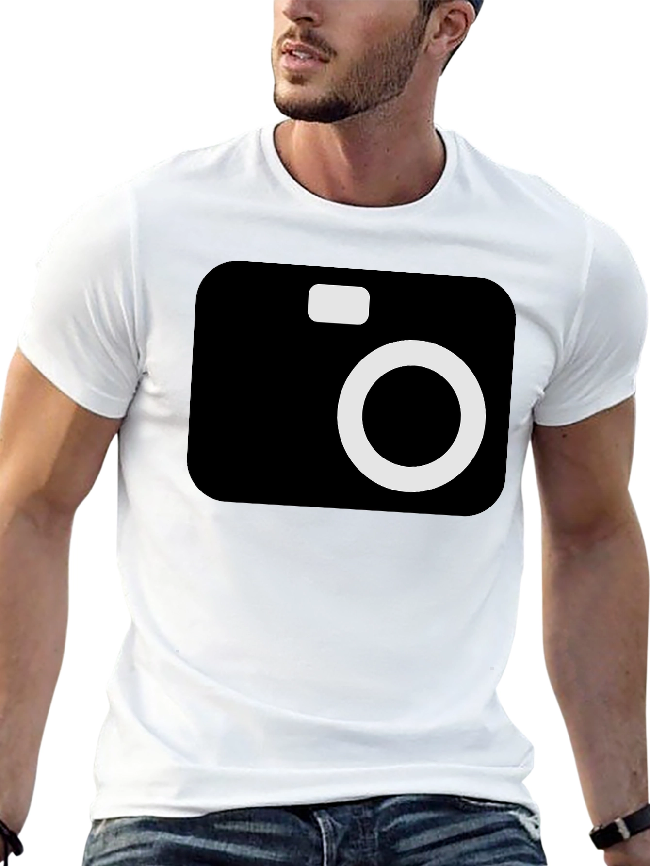 Camera Graphic Black T-Shirt - Photographer Style