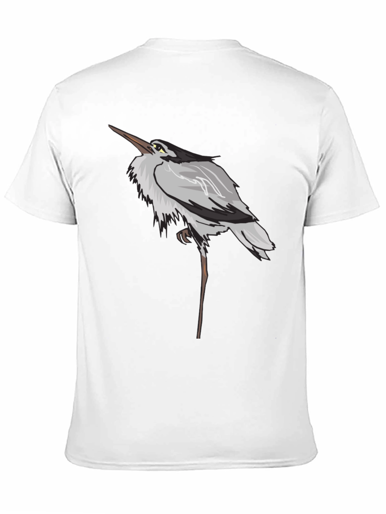 Heron Graphic Black T-Shirt