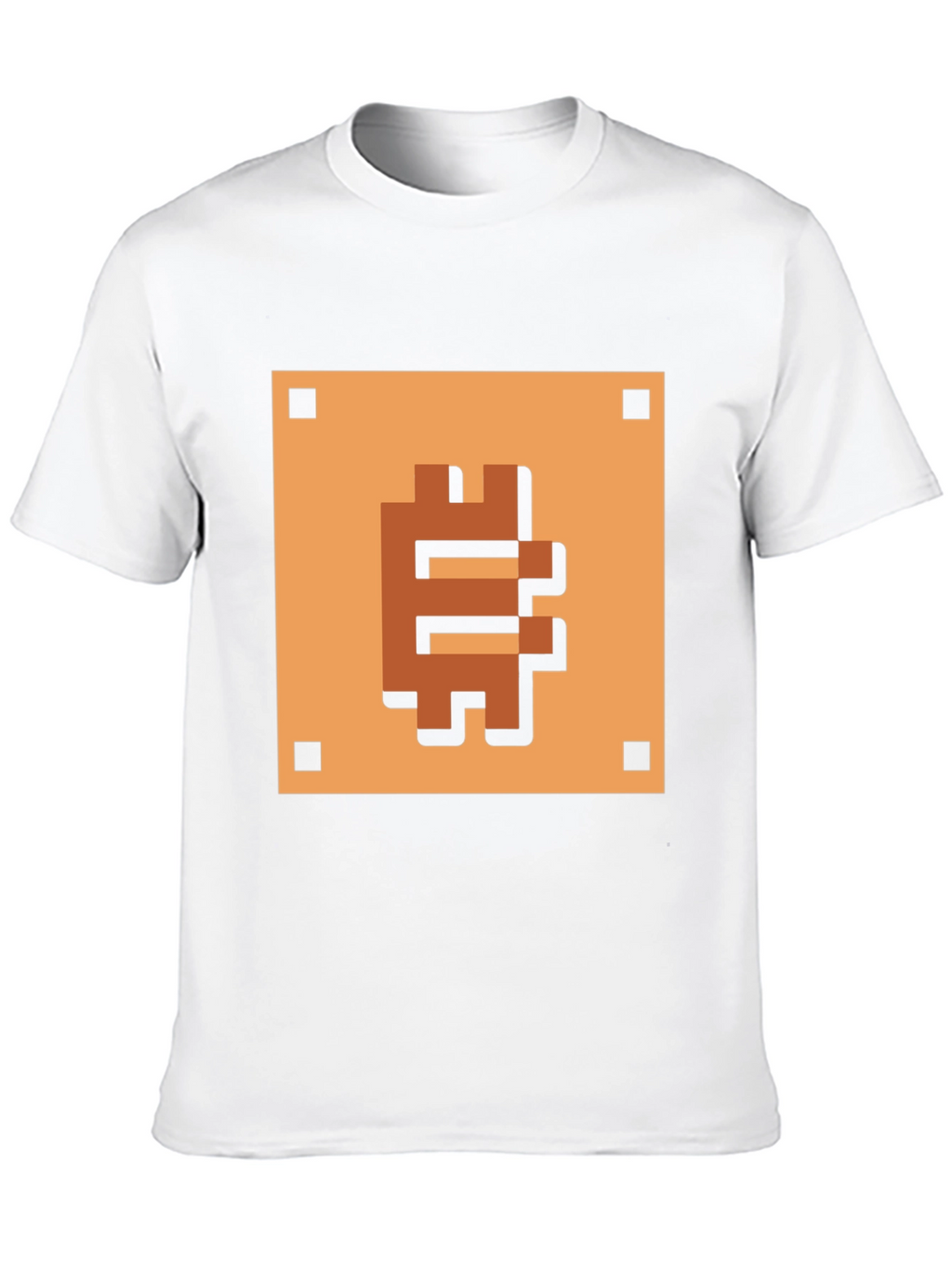 Pixelated Bitcoin T-Shirt - Retro Crypto Style